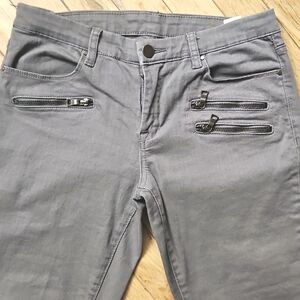 Blank NYC grey jeans with zippers, size 29